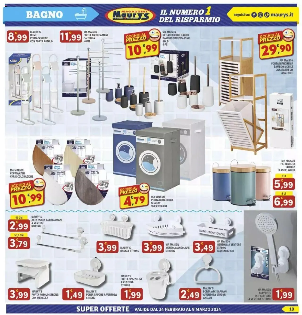Volantino Maury's da 24 febbraio a 9 marzo di 2024 - Pagina del volantino 19