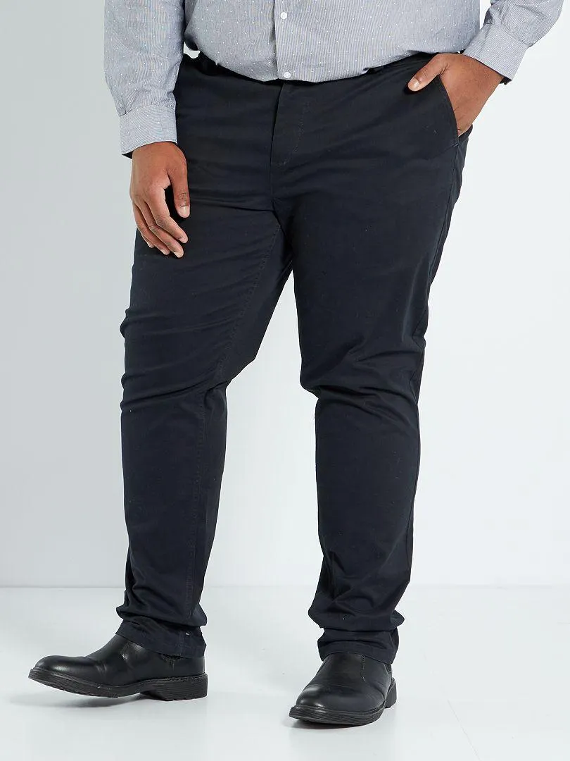 Pantaloni chino slim L34 - Nero