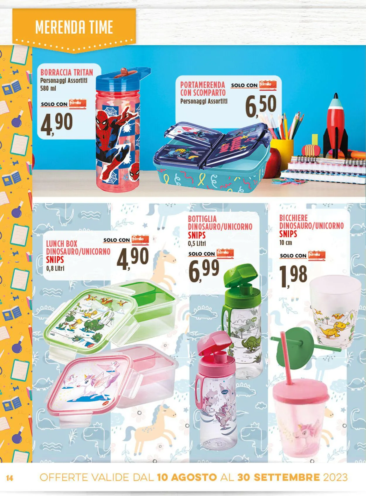 Famila Volantino attuale da 10 agosto a 30 settembre di 2023 - Pagina del volantino 14