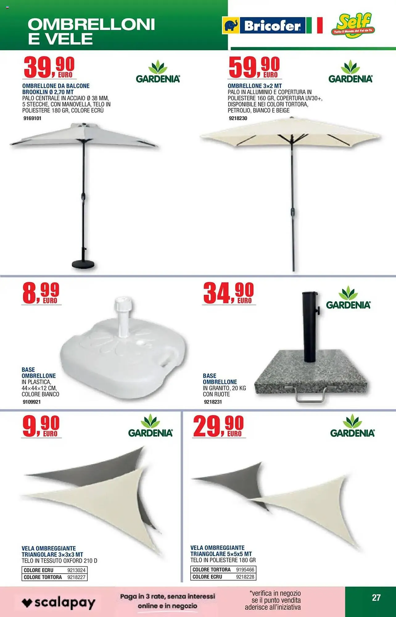 Volantino Bricofer da 27 maggio a 30 settembre di 2025 - Pagina del volantino 27