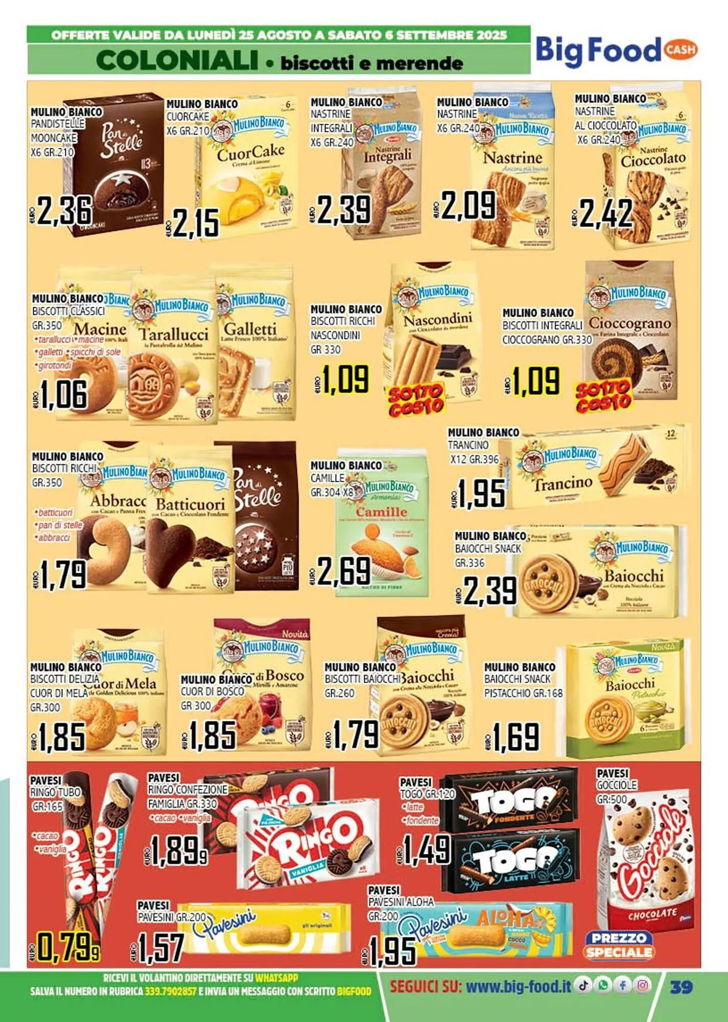 Volantino Big Food da 25 agosto a 6 settembre di 2025 - Pagina del volantino 39
