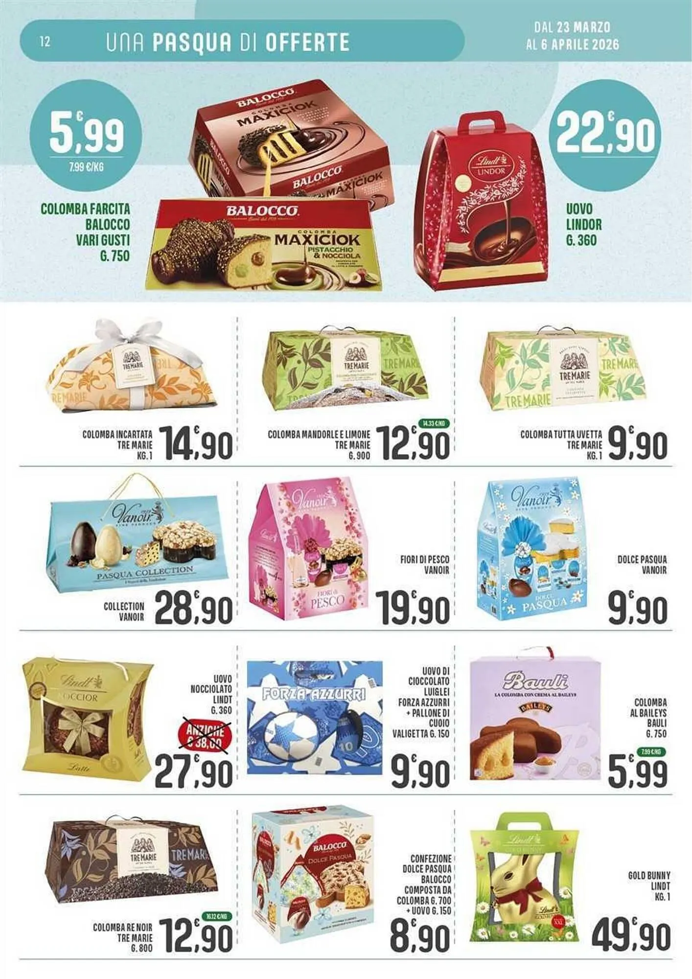 Volantino La Mimosa Supermercati da 23 marzo a 6 aprile di 2026 - Pagina del volantino 12