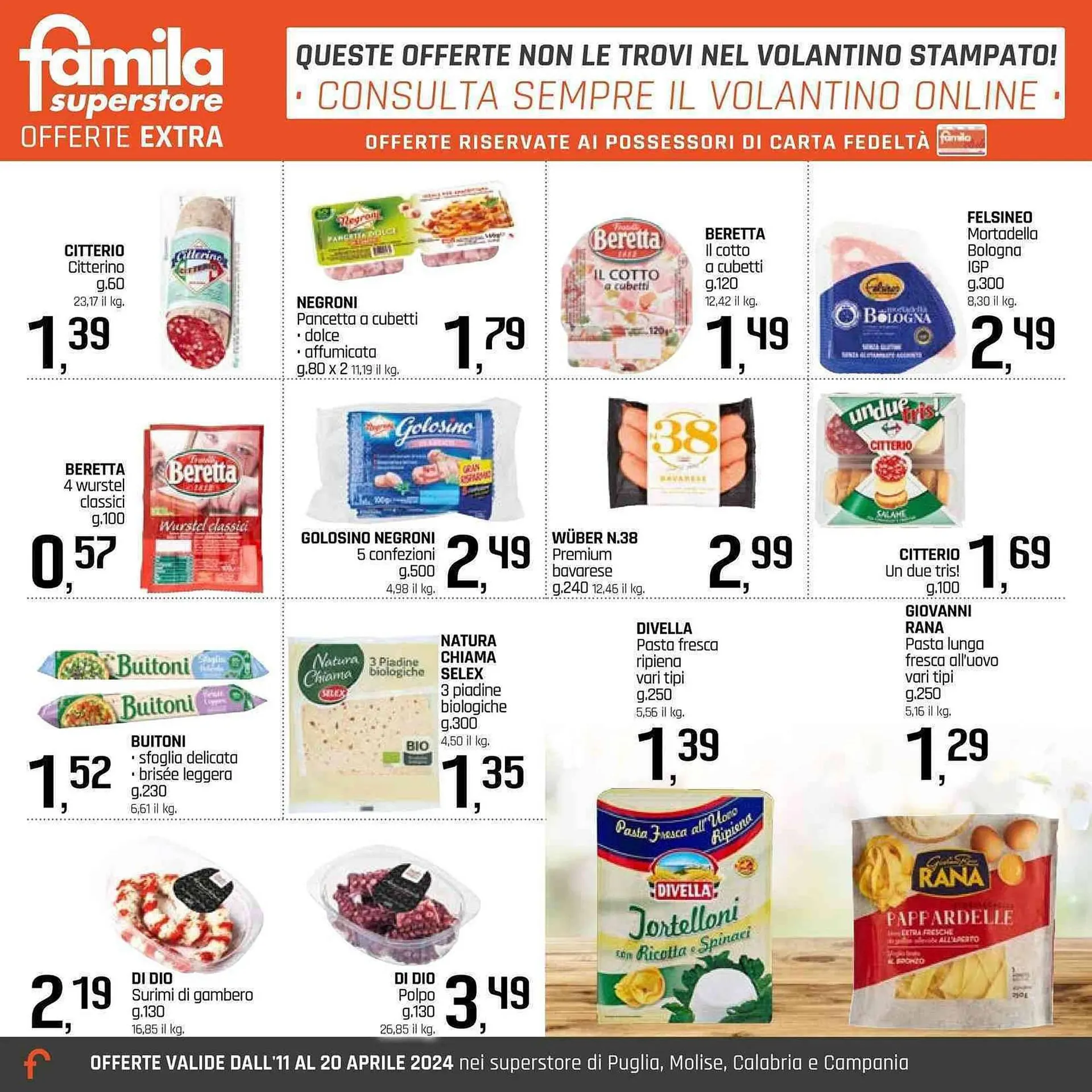 Volantino Famila Superstore da 11 aprile a 20 aprile di 2024 - Pagina del volantino 21