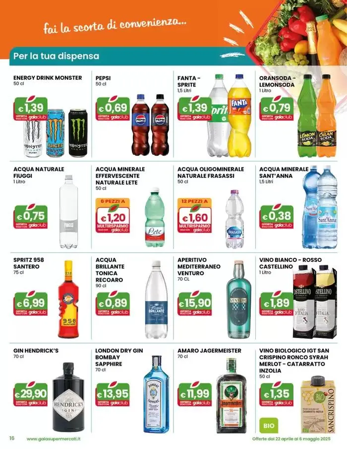 Offertissime da 22 aprile a 6 maggio di 2025 - Pagina del volantino 16