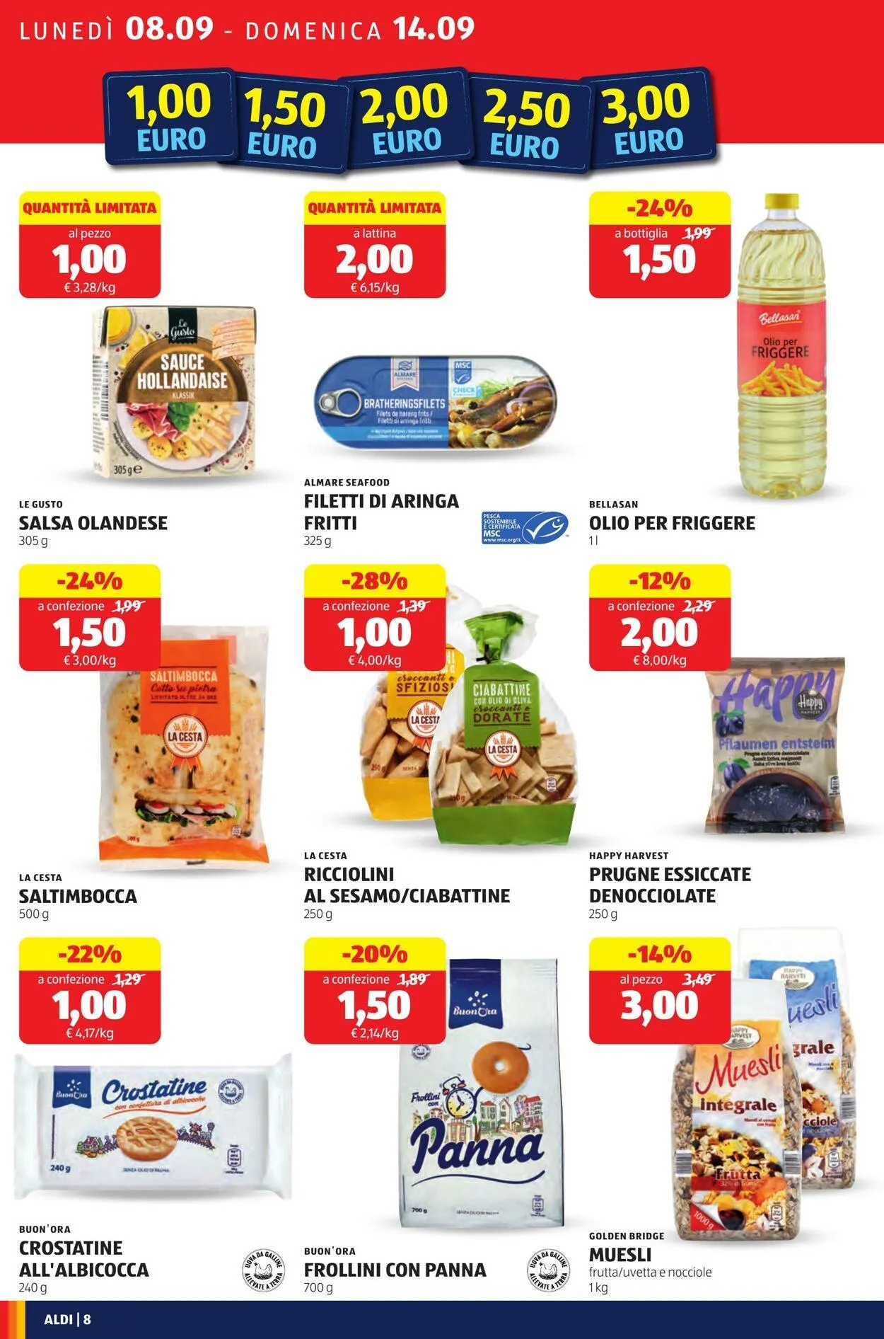 Aldi Volantino attuale da 8 settembre a 14 settembre di 2025 - Pagina del volantino 8