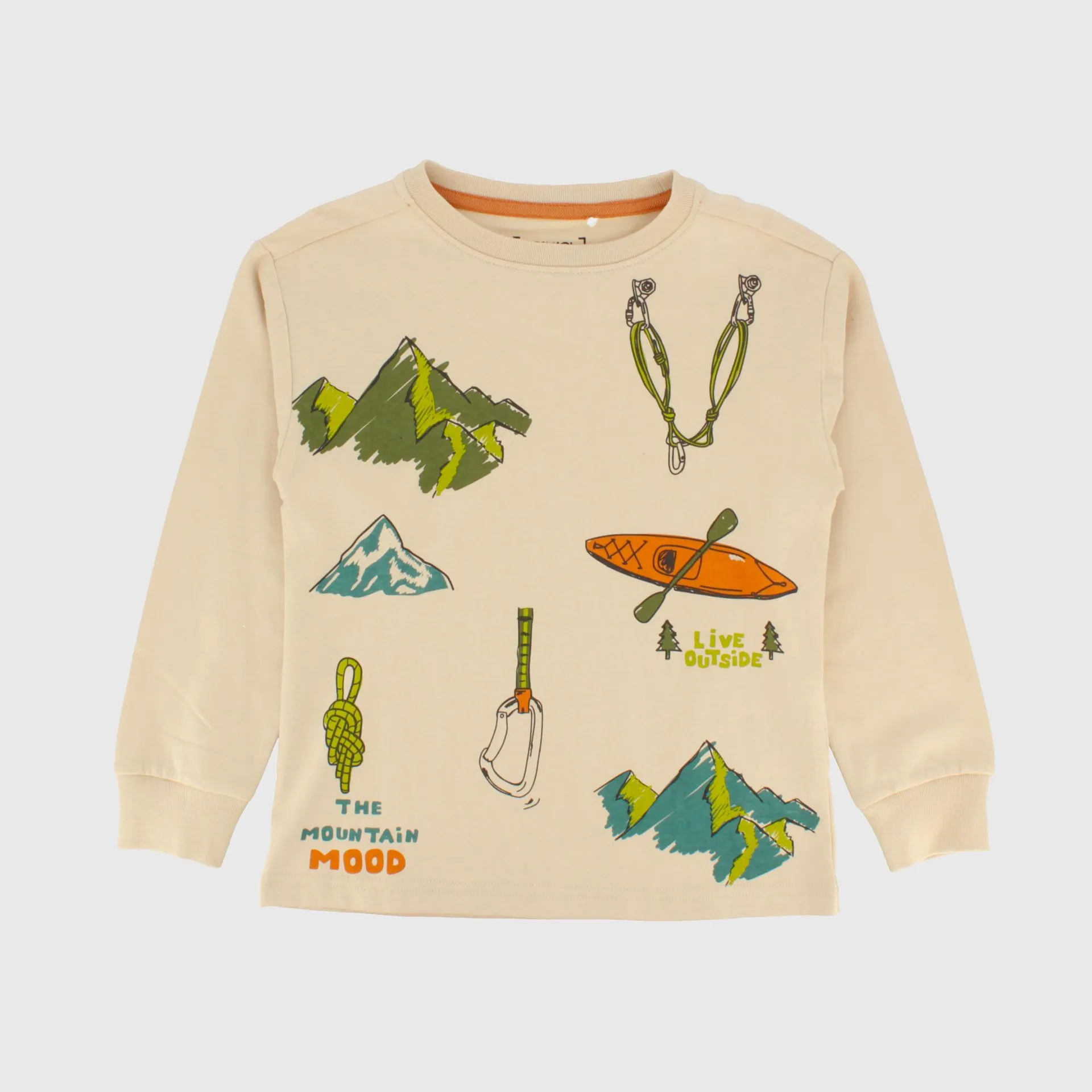 Maglietta in jersey da bambino, beige