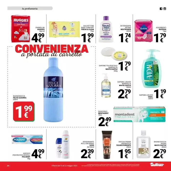 Convenienza a portata di carrello da 13 maggio a 22 maggio di 2025 - Pagina del volantino 20