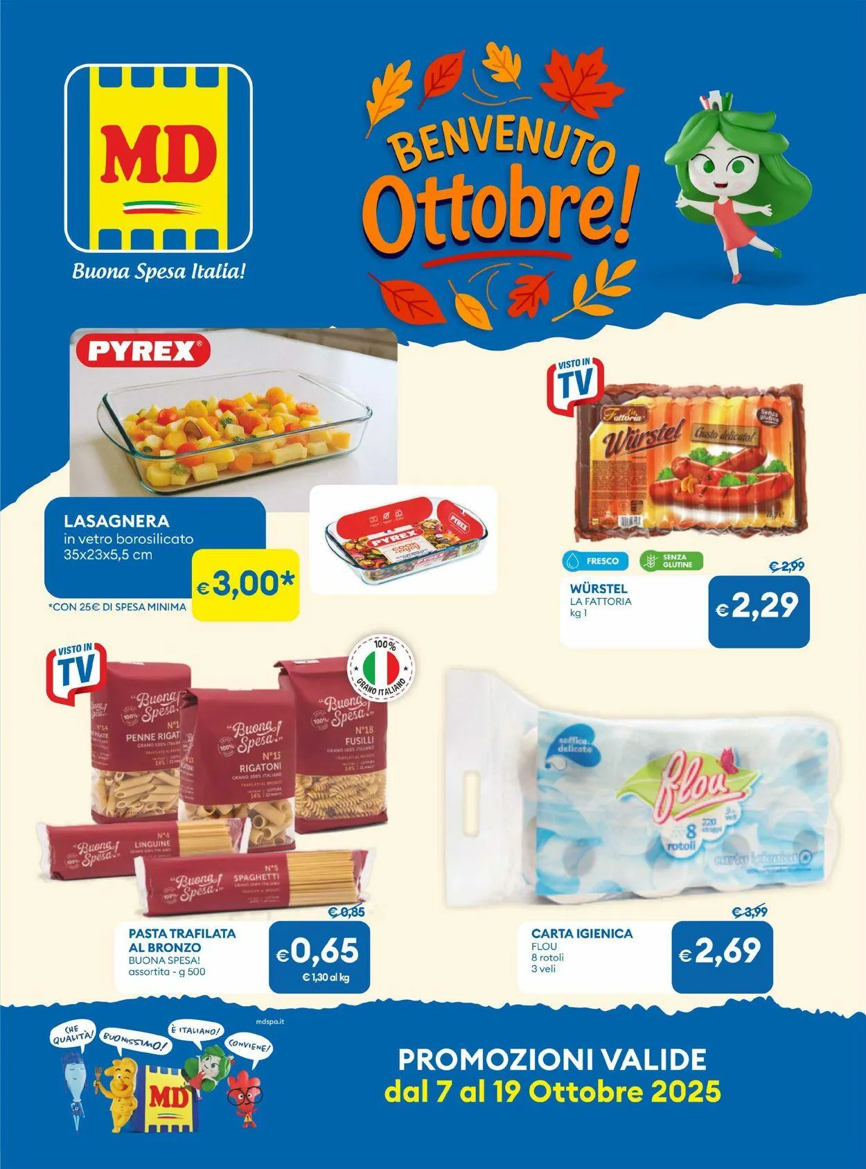 MD Discount Volantino attuale da 7 ottobre a 19 ottobre di 2025 - Pagina del volantino 1