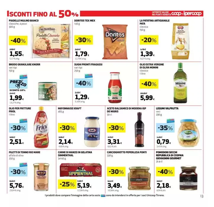 Sconti fino al 50% da 27 marzo a 9 aprile di 2025 - Pagina del volantino 13