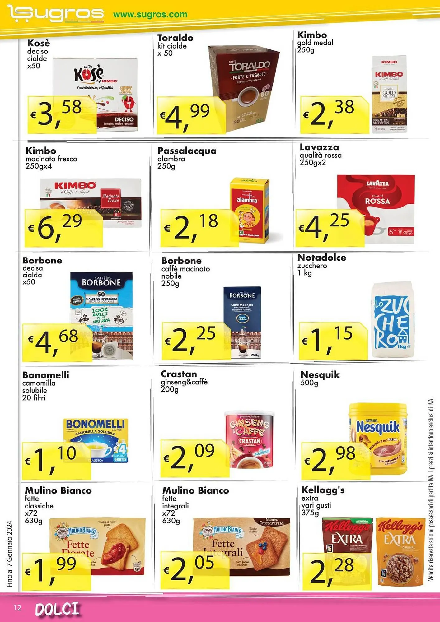 Volantino Sugros da 3 gennaio a 7 gennaio di 2024 - Pagina del volantino 12