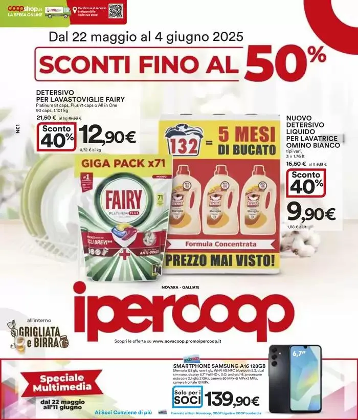 Sconti fino al 50 % da 22 maggio a 4 giugno di 2025 - Pagina del volantino 1