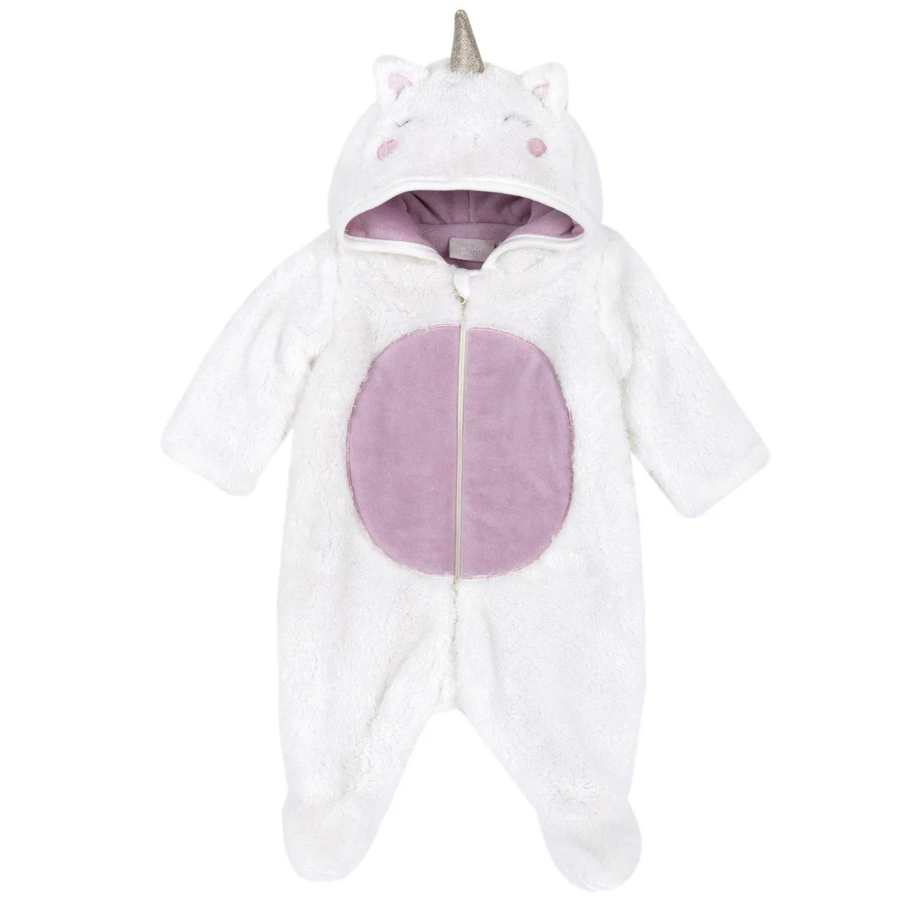 Tutina unicorno aperta davanti