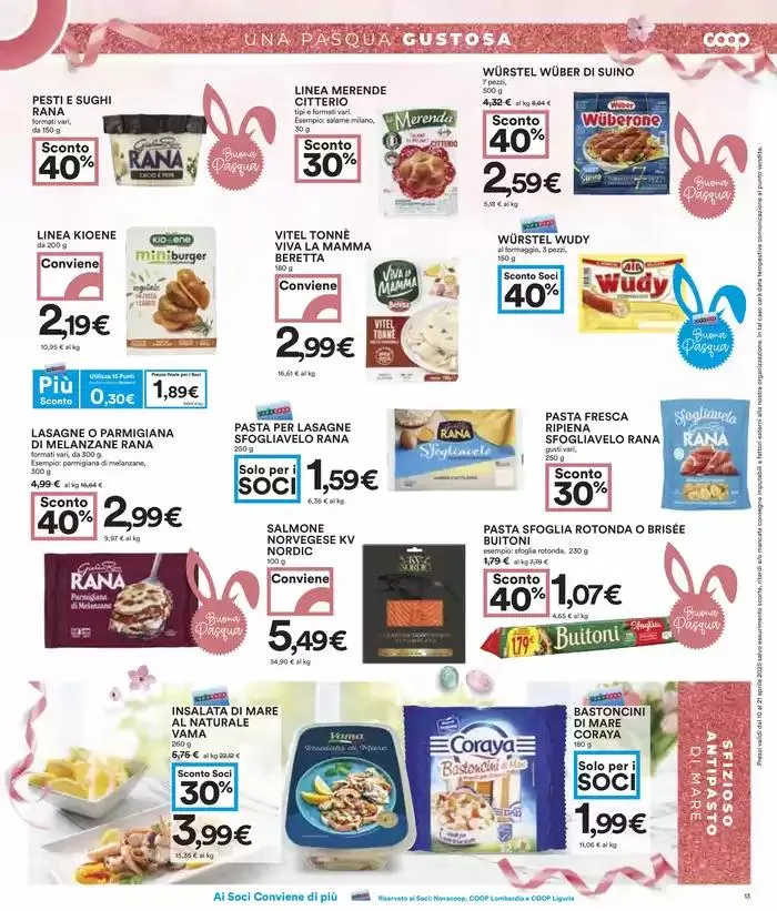 40 prodotti al 40% di sconto da 10 aprile a 21 aprile di 2025 - Pagina del volantino 13