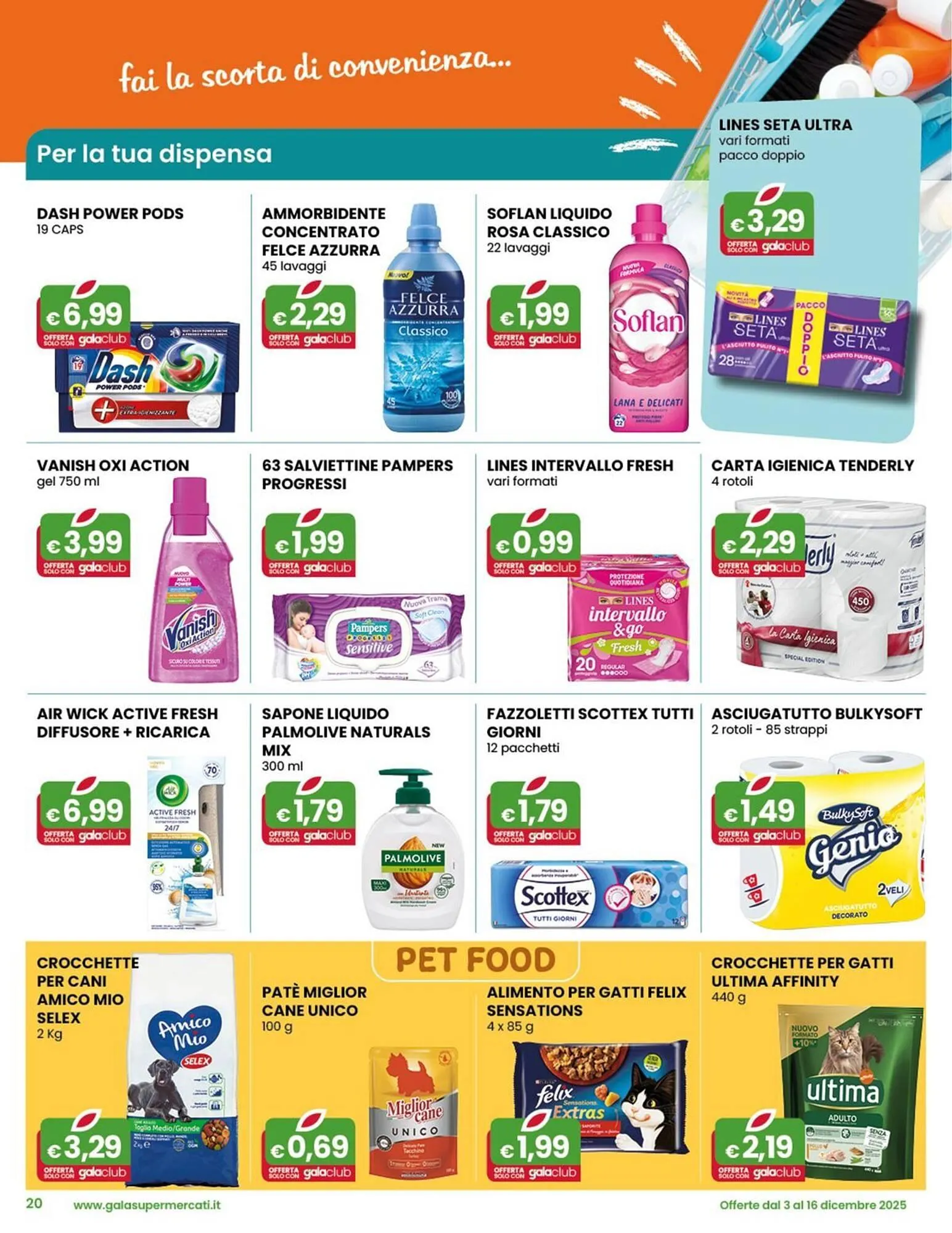 Volantino Gala Supermercati da 3 dicembre a 16 dicembre di 2025 - Pagina del volantino 20