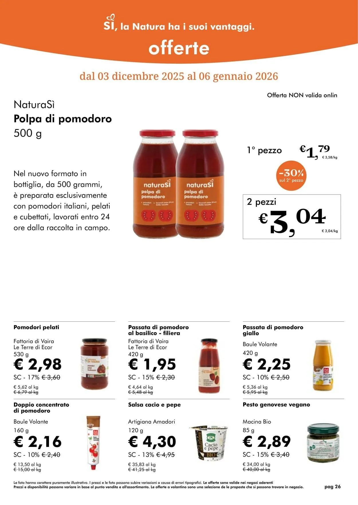 Natura Sì Volantino attuale da 1 dicembre a 1 gennaio di 2026 - Pagina del volantino 26