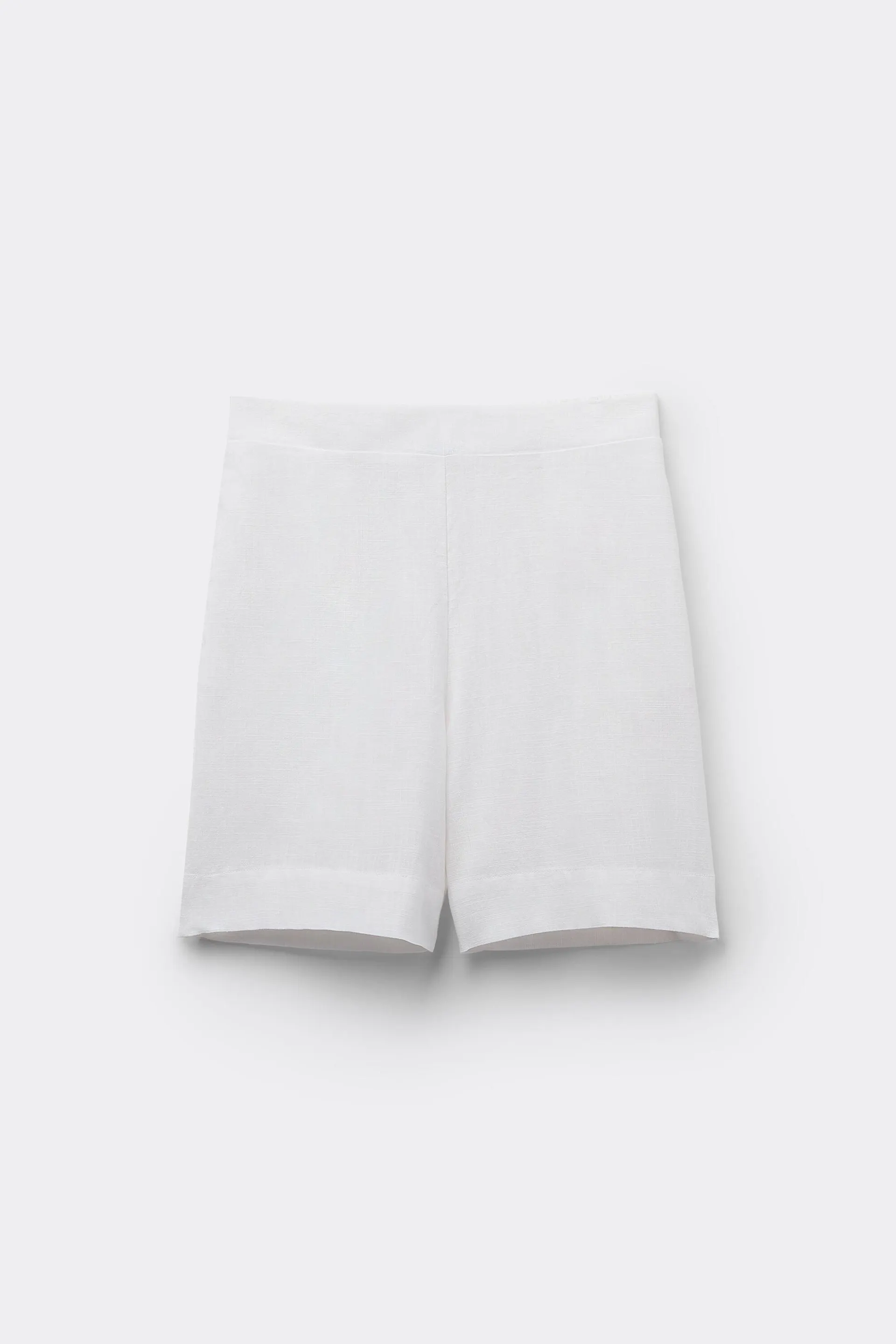 Short Vita Alta in 100% Tela di Cotone