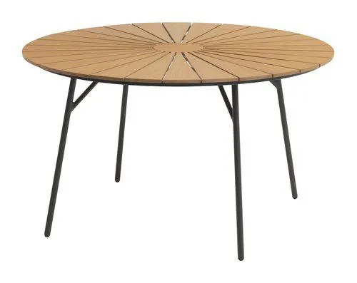 Tavolo da esterno RANGSTRUP Ø130 cm naturale/nero