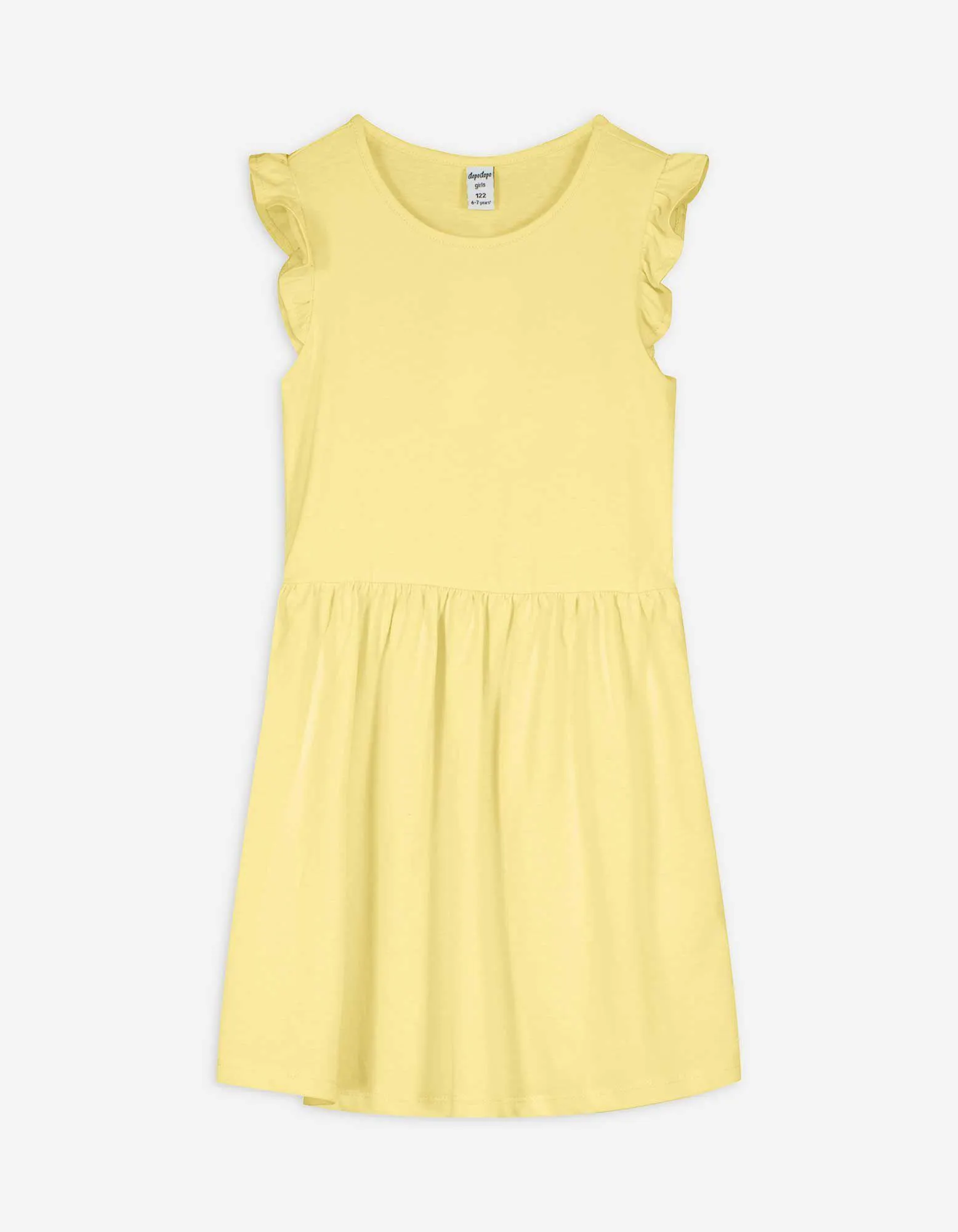 Abito - Maniche a cappuccio - giallo