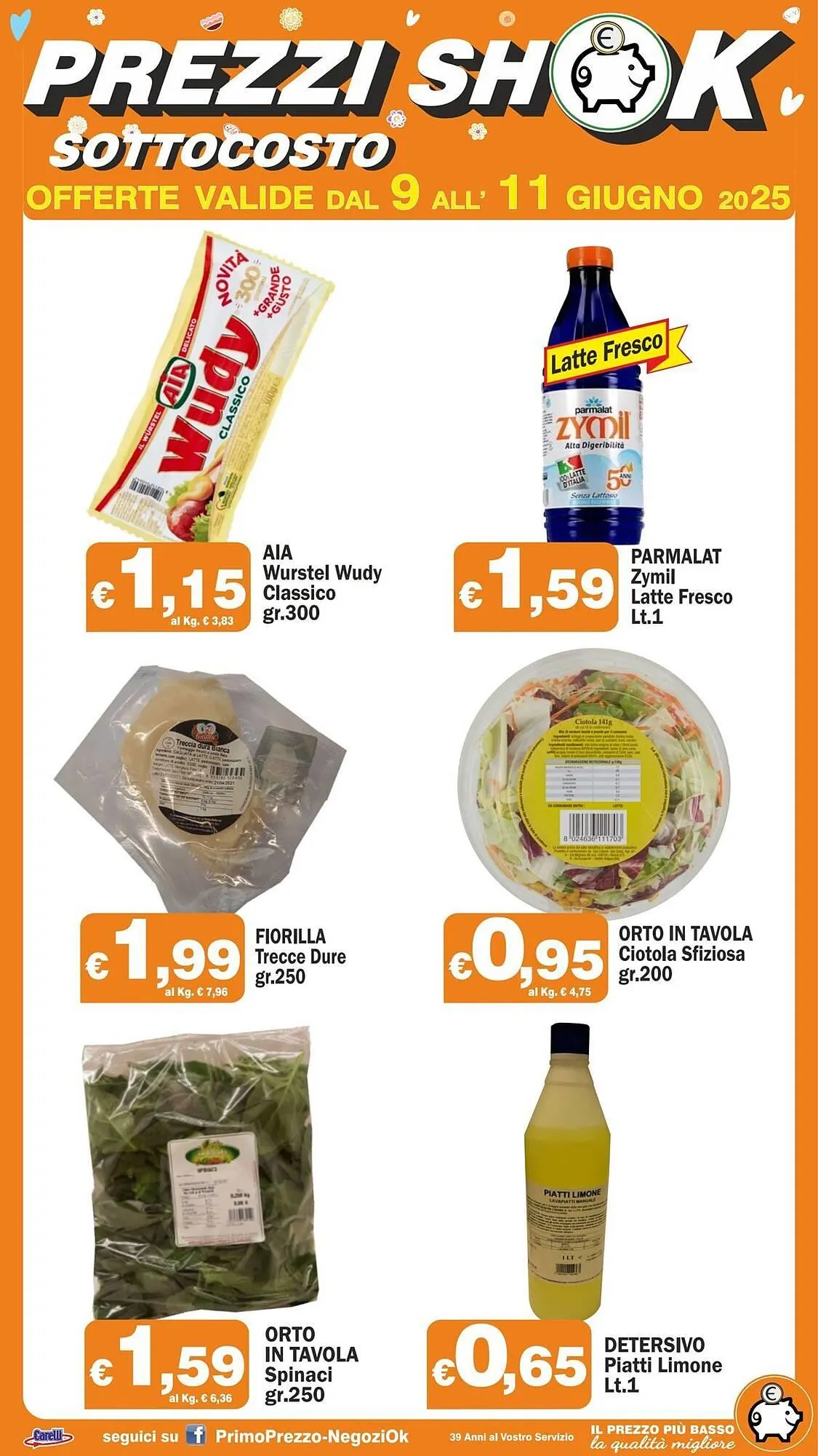 Volantino Primo Prezzo da 9 giugno a 11 giugno di 2025 - Pagina del volantino 1