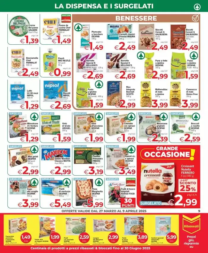 Sconti fino al 40% da 27 marzo a 9 aprile di 2025 - Pagina del volantino 9