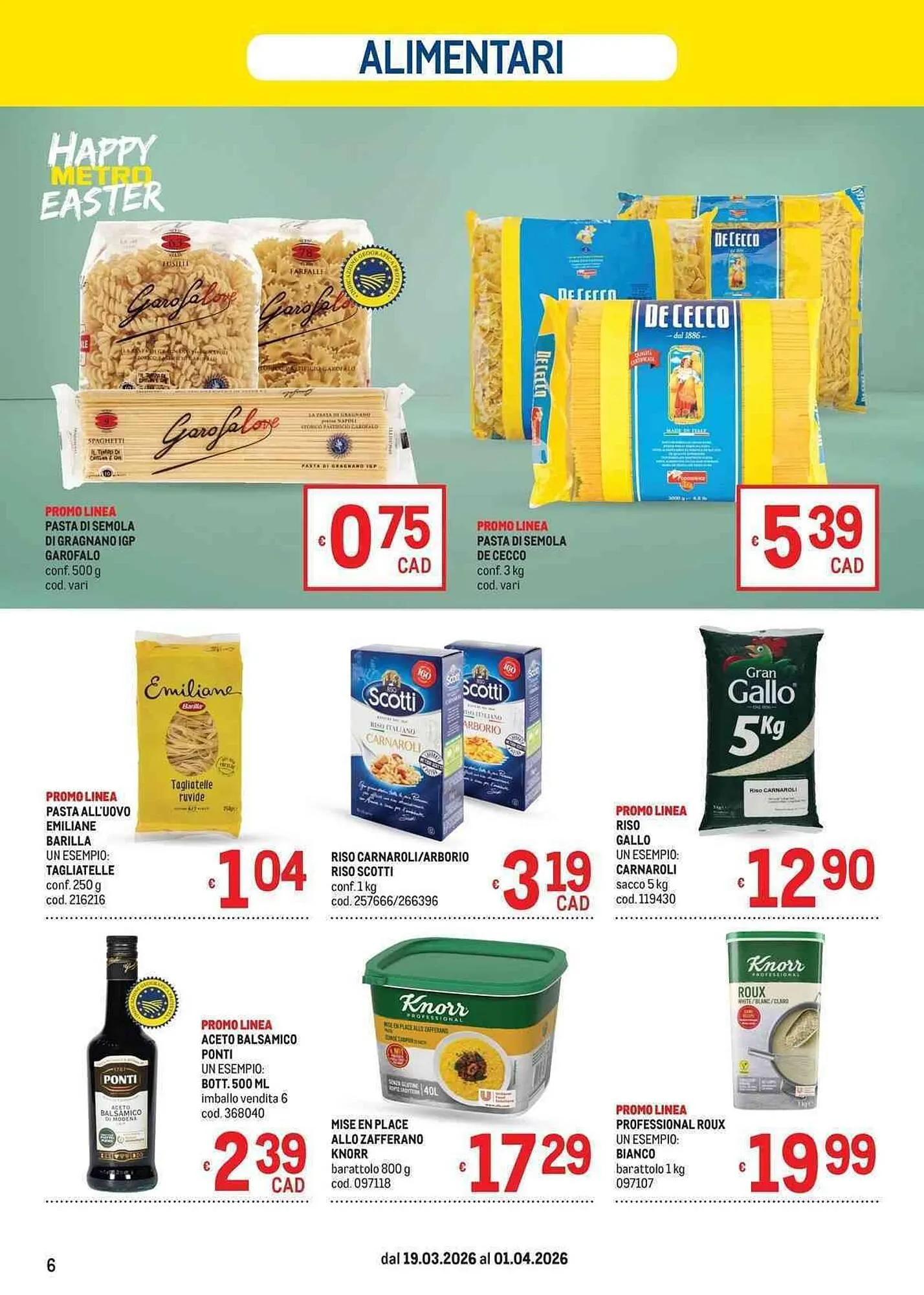 Volantino Metro da 19 marzo a 1 aprile di 2026 - Pagina del volantino 6