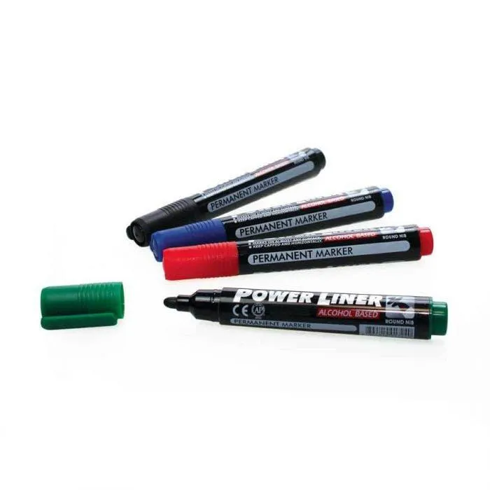 Marcatori permanenti punta tonda - 4 colori