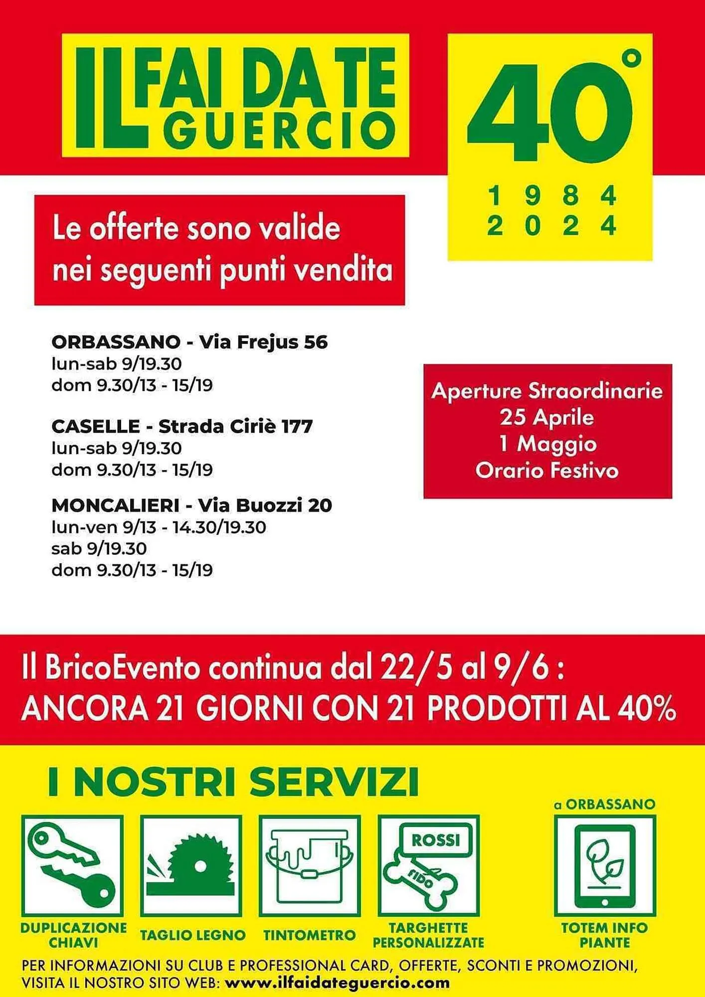 Volantino Il Fai Da Te Guercio da 25 aprile a 12 maggio di 2024 - Pagina del volantino 20