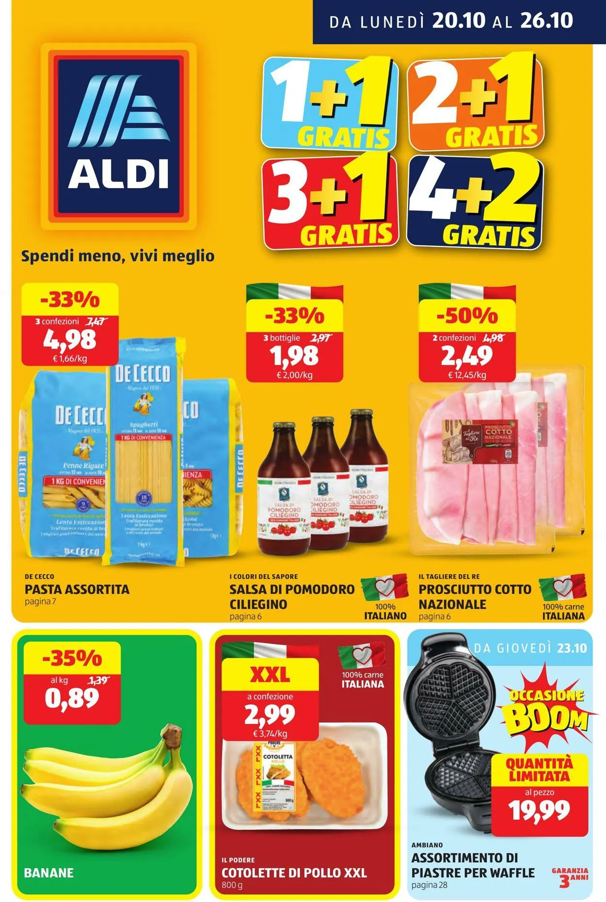Aldi Volantino attuale da 20 ottobre a 26 ottobre di 2025 - Pagina del volantino 1