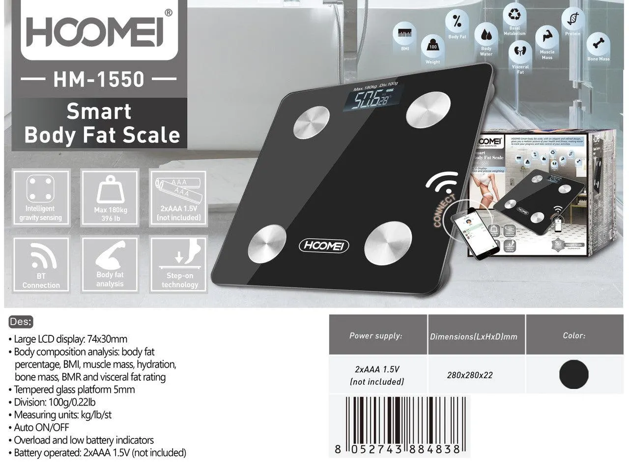 Hoomei - Smart Body Weight Scale