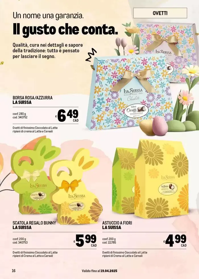 Catalogo Pasqua da 1 aprile a 19 aprile di 2025 - Pagina del volantino 16
