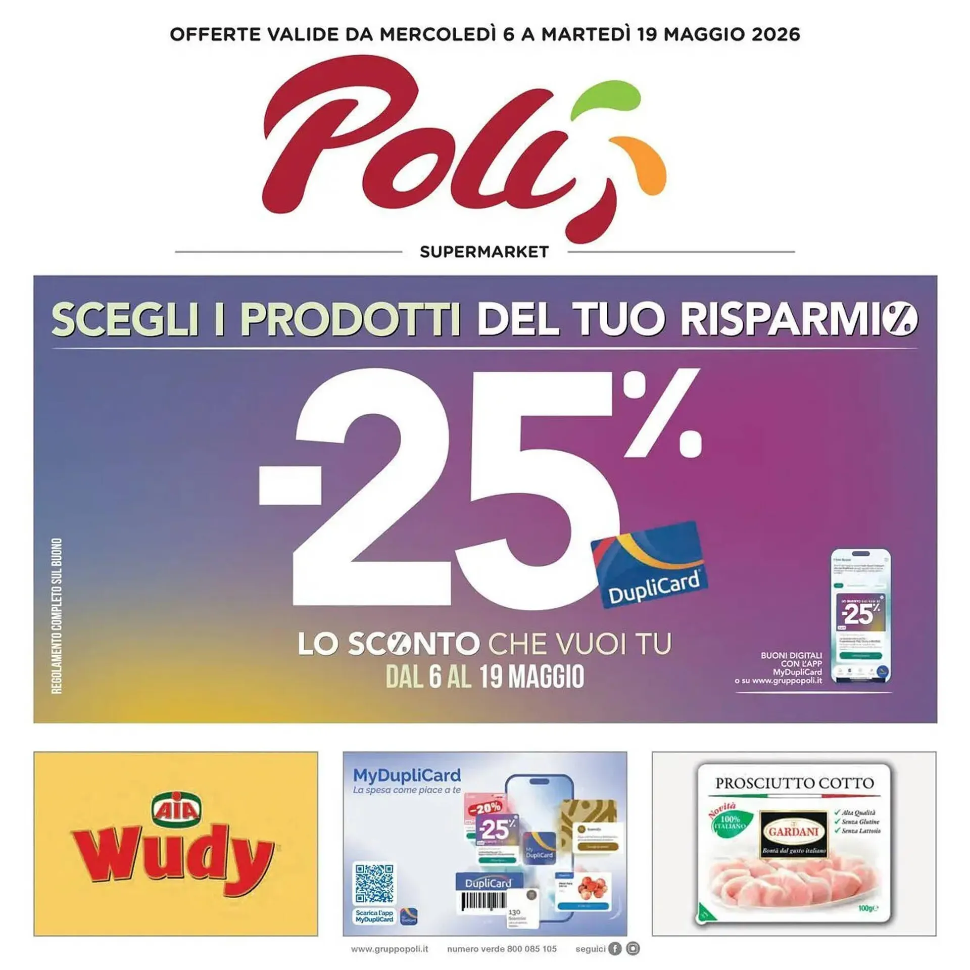Volantino Poli da 6 maggio a 19 maggio di 2026 - Pagina del volantino 1