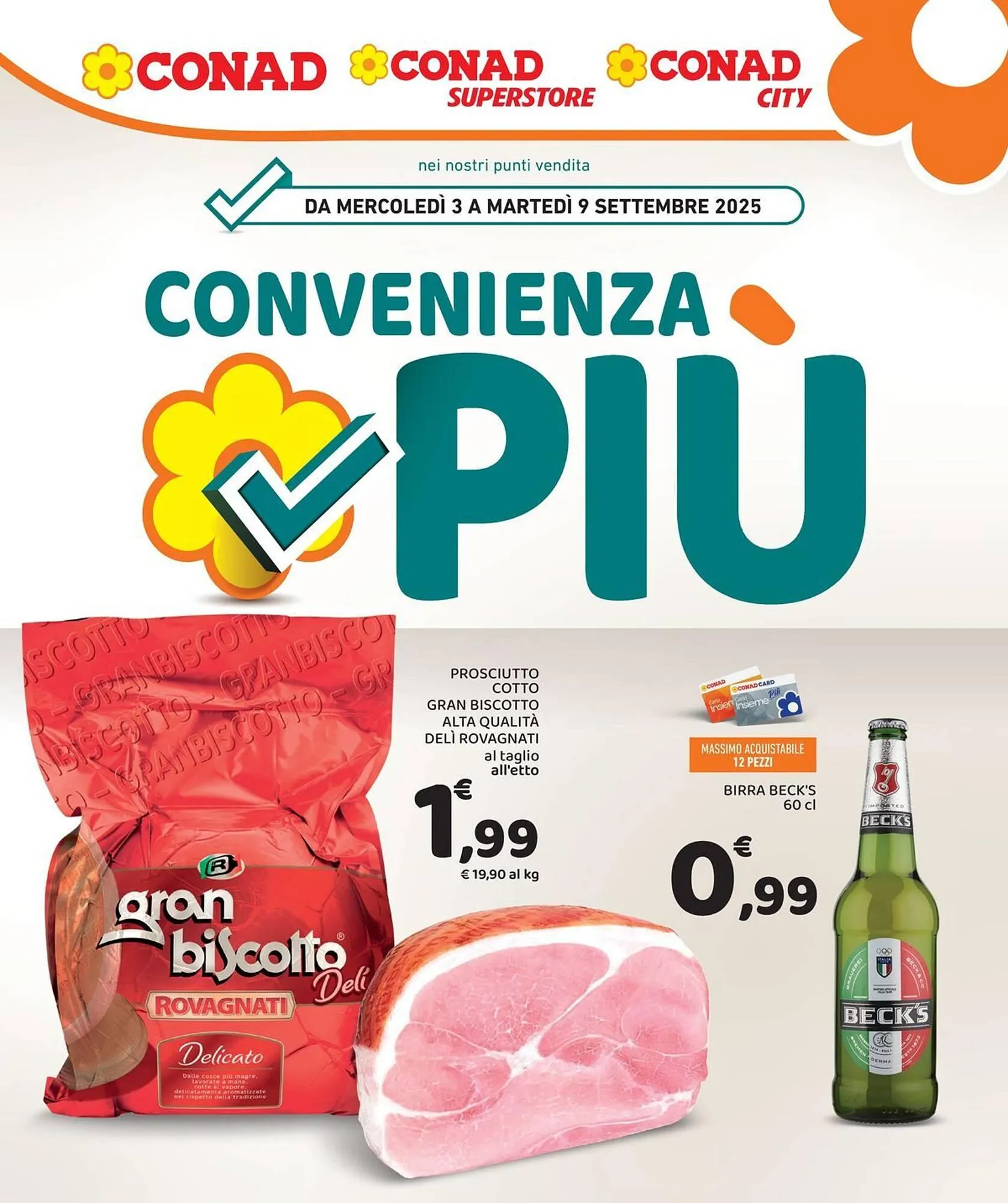 Volantino Conad da 3 settembre a 9 settembre di 2025 - Pagina del volantino 1