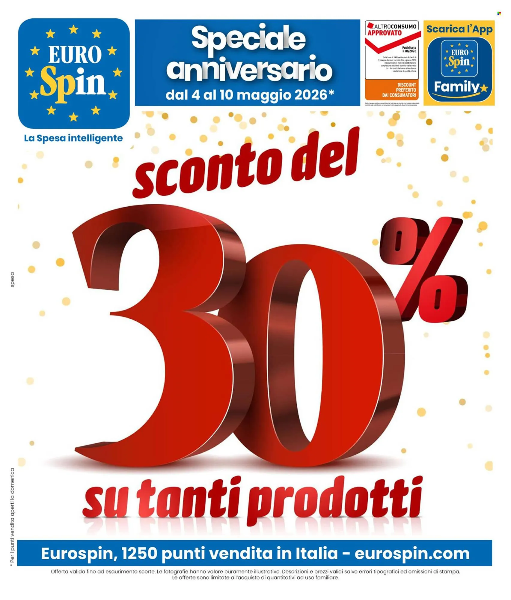 Volantino Eurospin da 4 maggio a 10 maggio di 2026 - Pagina del volantino 1