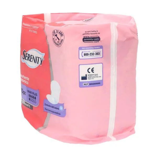 ASSORBENTE ANATOMICO SERENITY MAXI PLUS