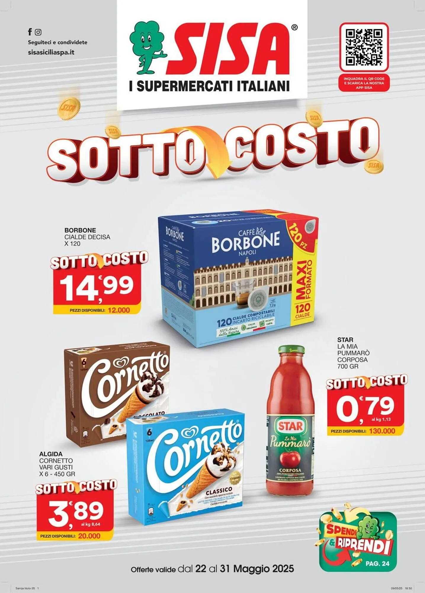 Volantino Sisa da 22 maggio a 31 maggio di 2025 - Pagina del volantino 1