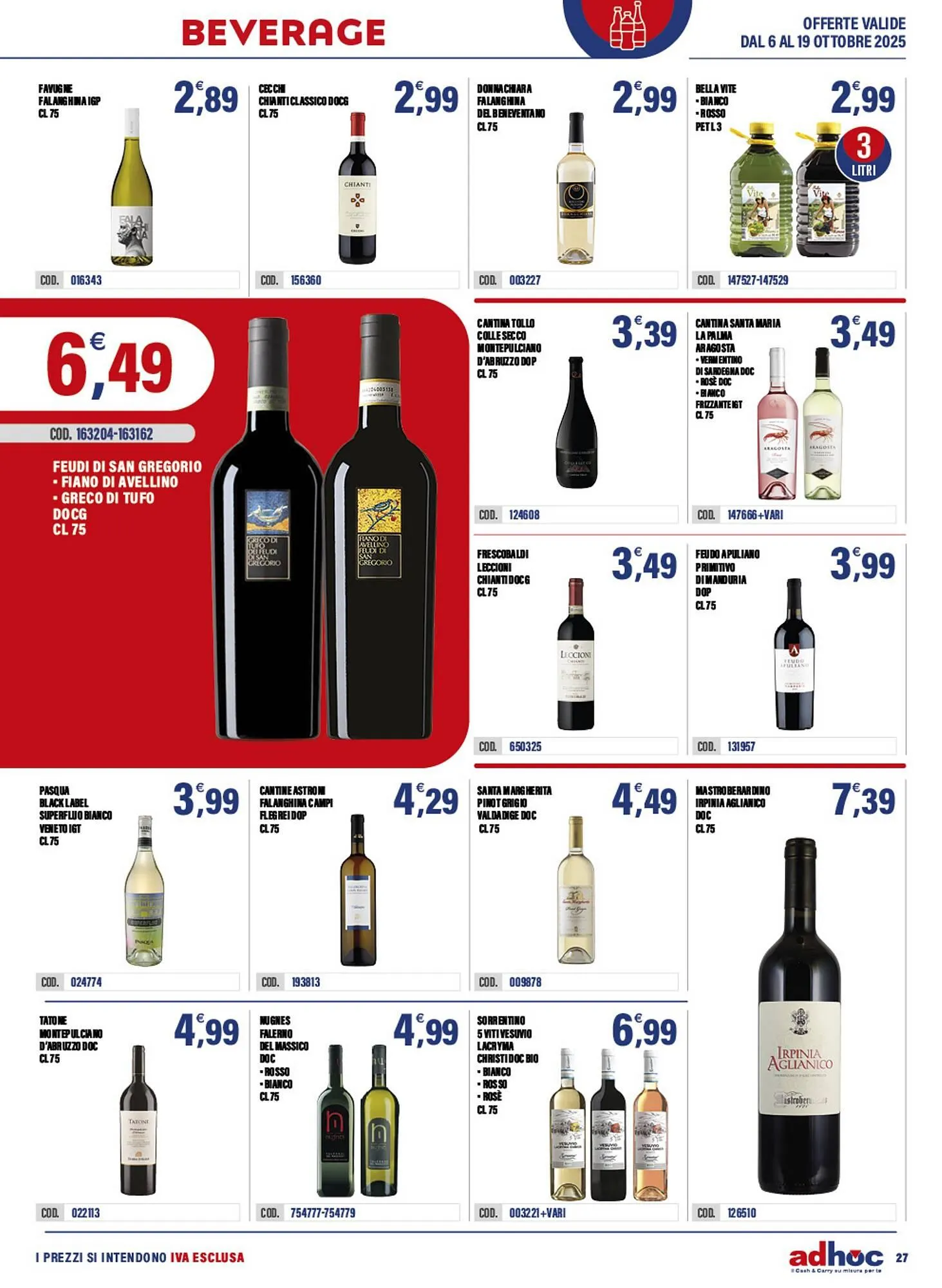 Volantino Adhoc da 6 ottobre a 19 ottobre di 2025 - Pagina del volantino 27