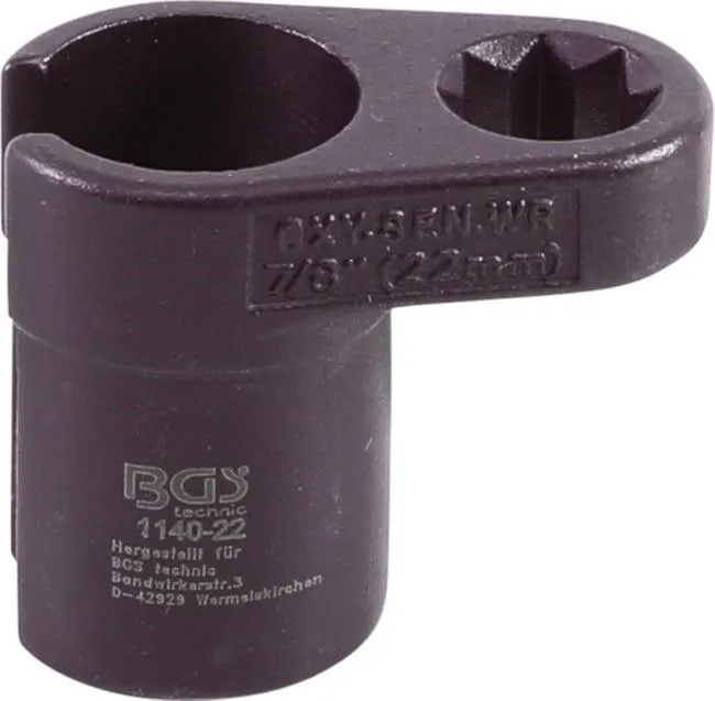 BGS Bussola sonde lambda | curva | 12,5 mm (1/2") attacco doppio 4