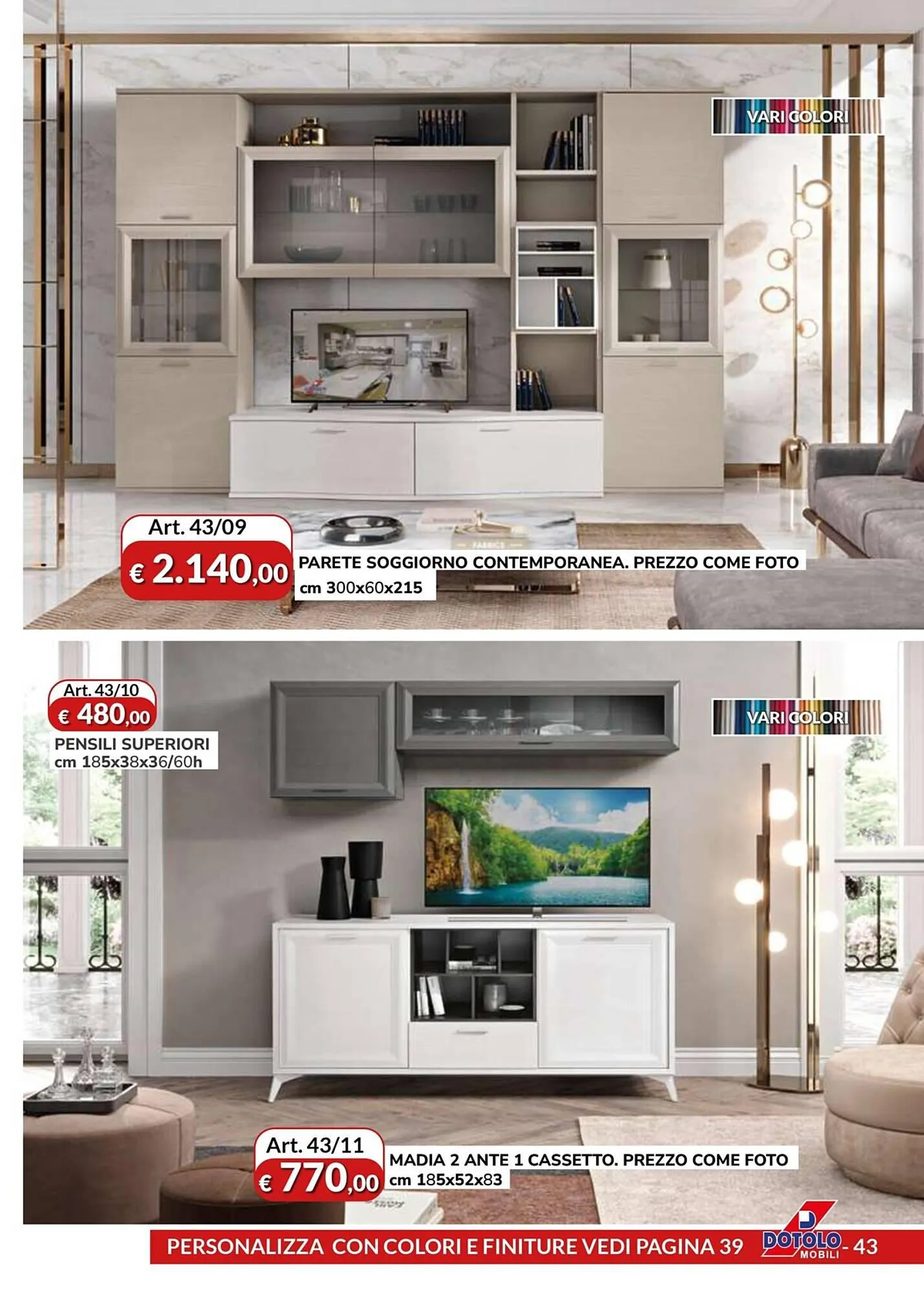 Volantino Dotolo Mobili da 12 luglio a 31 dicembre di 2024 - Pagina del volantino 43