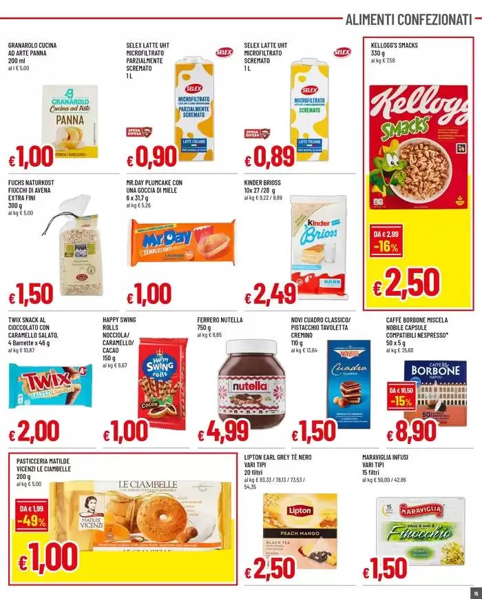 TANTI PRODOTTI DA 0,50 A 3,00€ da 9 gennaio a 22 gennaio di 2025 - Pagina del volantino 15