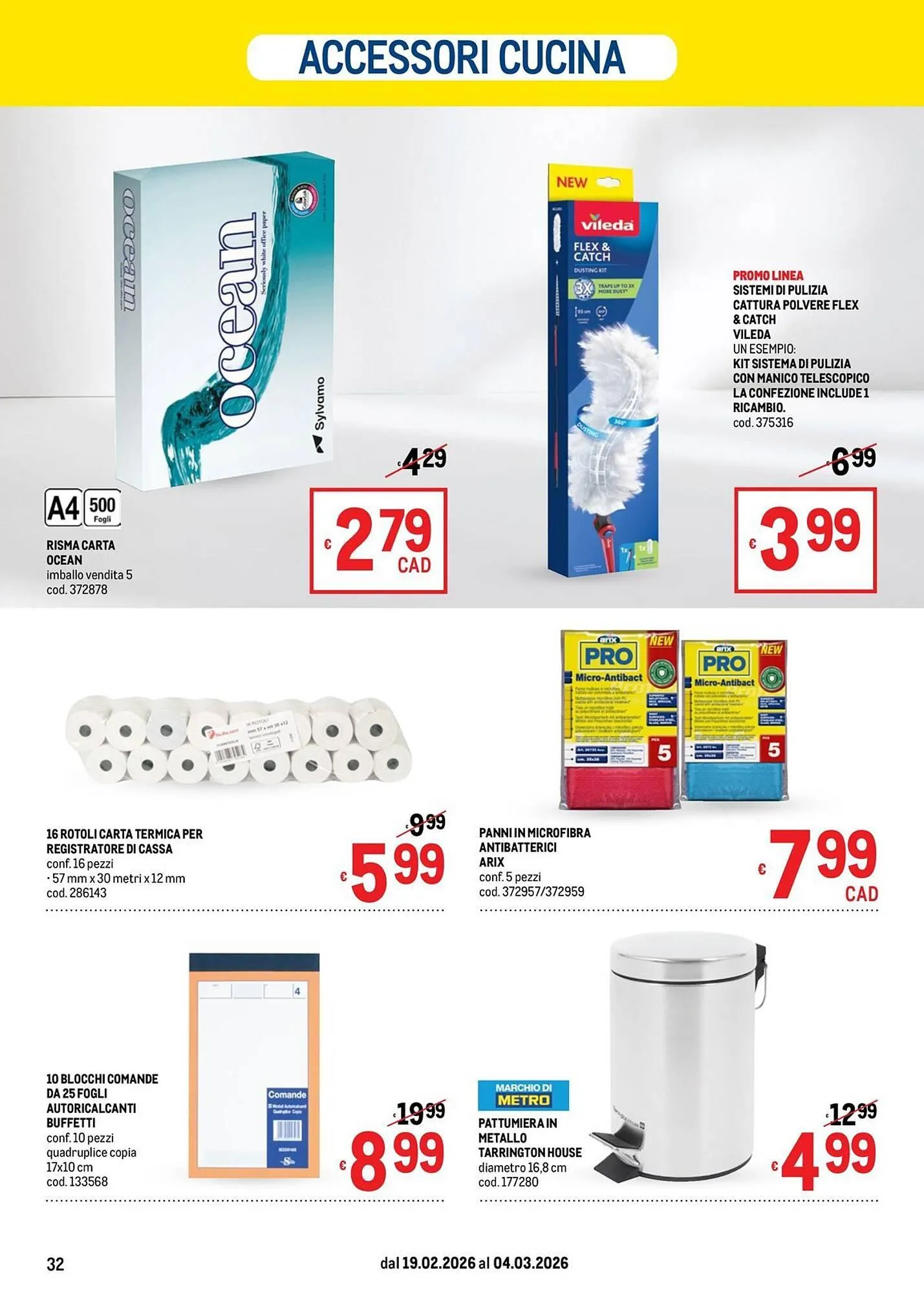 Volantino Metro da 19 febbraio a 4 marzo di 2026 - Pagina del volantino 32