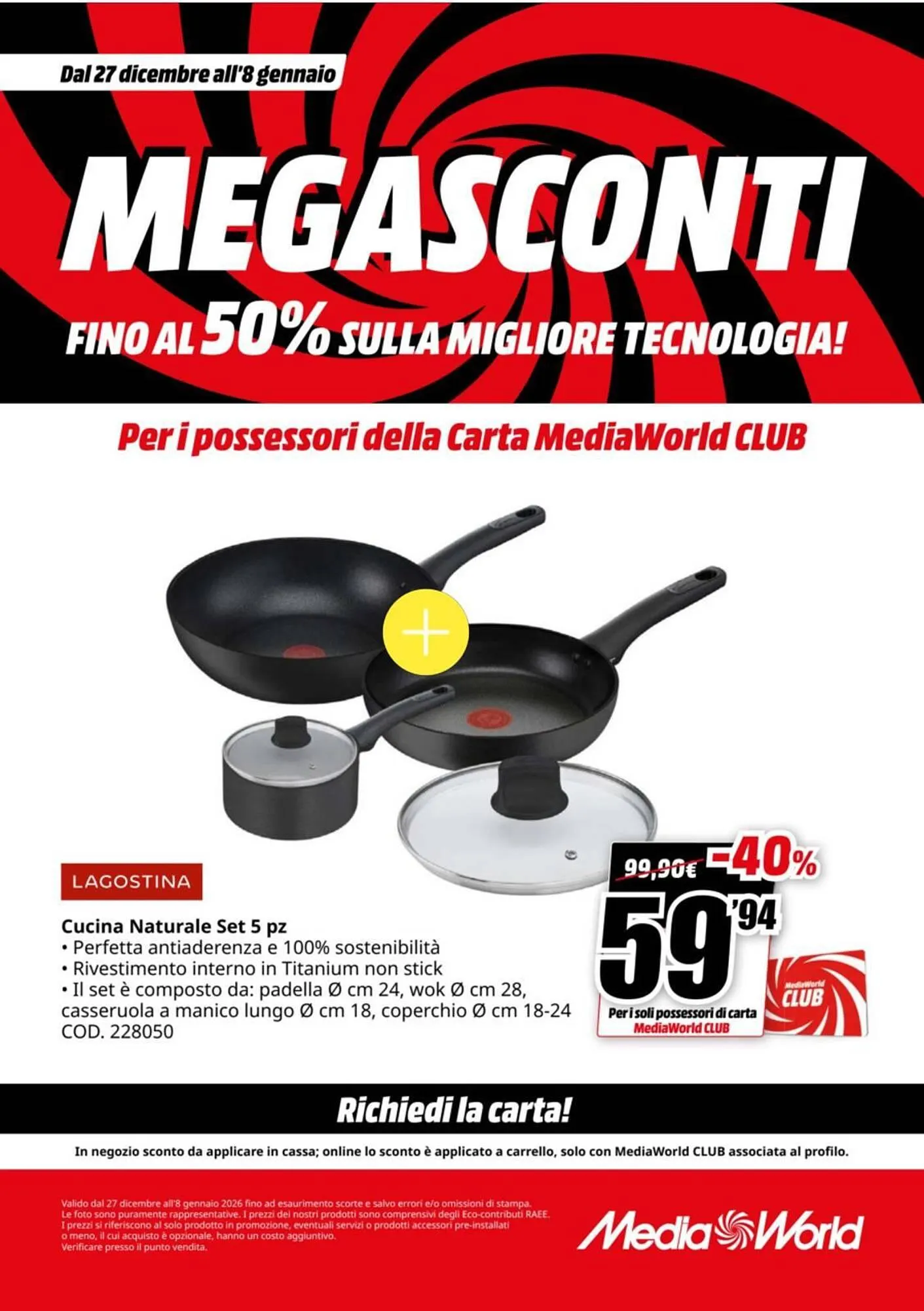 Volantino MediaWorld da 27 dicembre a 8 gennaio di 2026 - Pagina del volantino 57