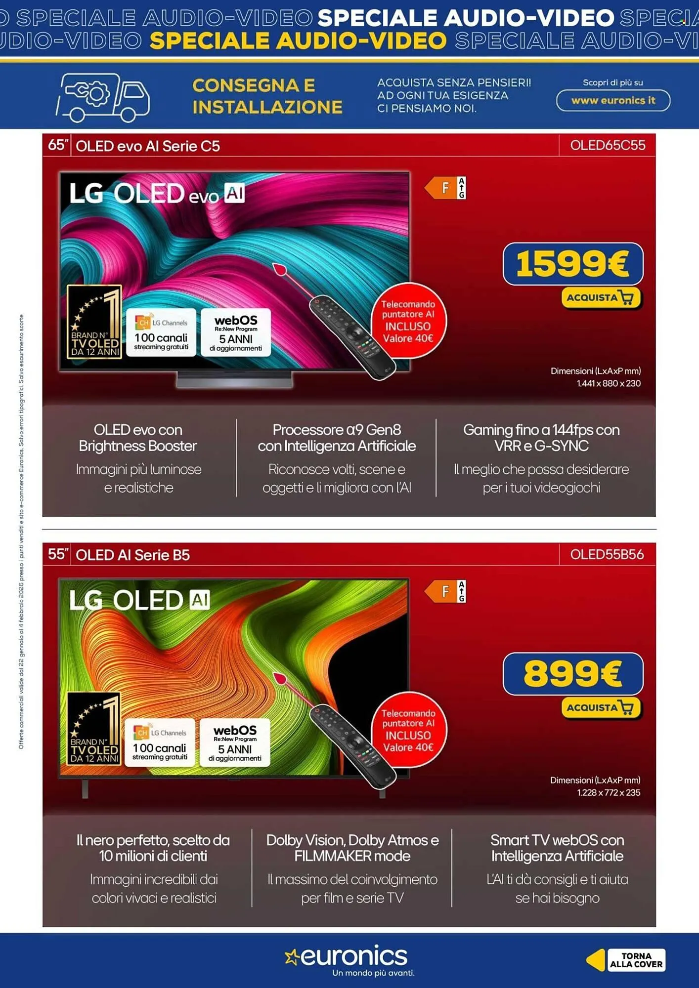 Volantino Euronics da 22 gennaio a 4 febbraio di 2026 - Pagina del volantino 11