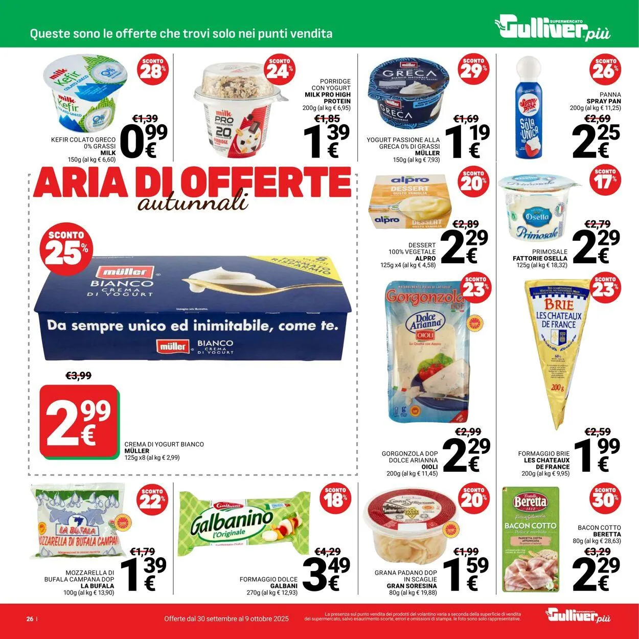 Gulliver Volantino attuale da 30 settembre a 9 ottobre di 2025 - Pagina del volantino 26