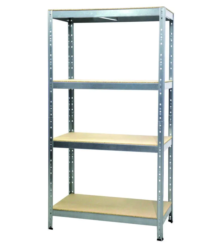 SCAFFALE IN METALLLO "JOKER" IN KIT CON 4 RIPIANI, 120x50x180 CM - GRIMA