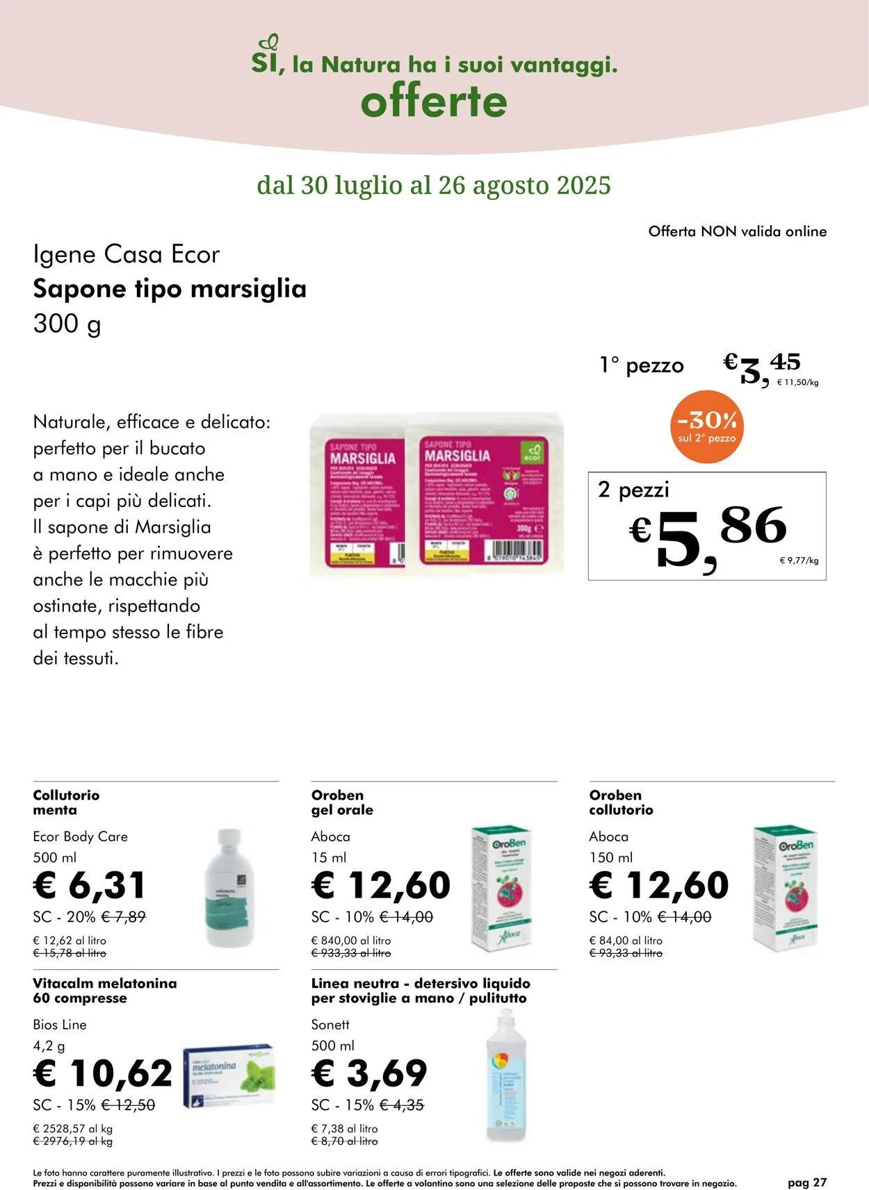 Natura Sì Volantino attuale da 14 agosto a 28 agosto di 2025 - Pagina del volantino 27