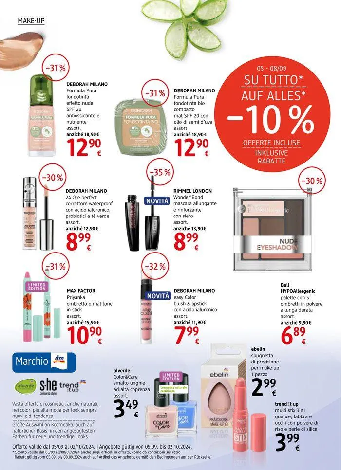 Journal da 12 settembre a 2 ottobre di 2024 - Pagina del volantino 4