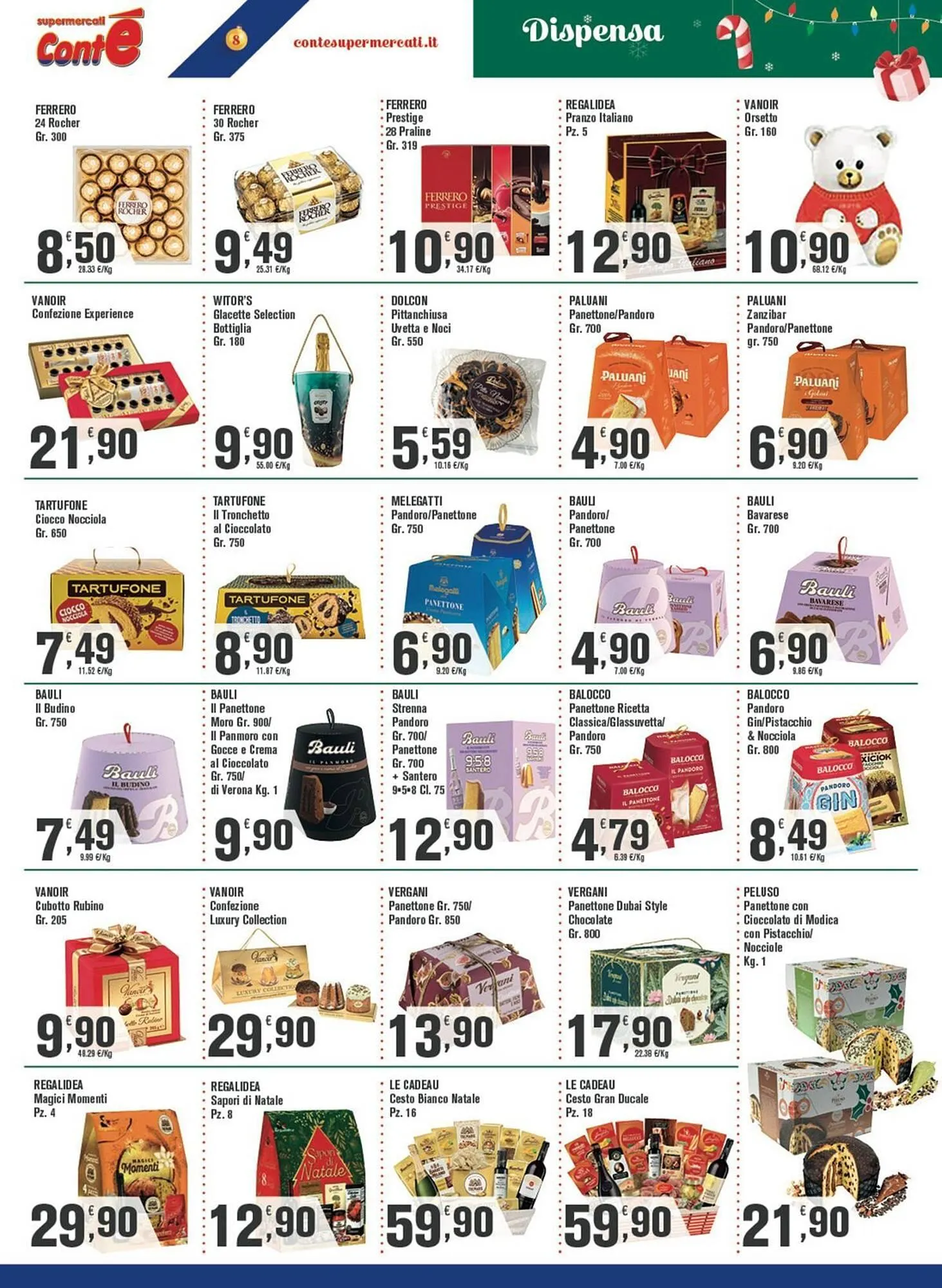 Volantino Conté Supermercati da 15 dicembre a 31 dicembre di 2025 - Pagina del volantino 8