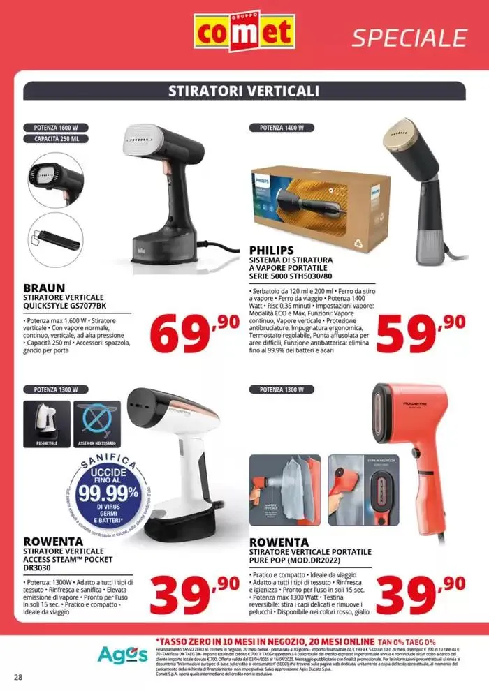 Speciale Pulizia da Comet! da 3 aprile a 16 aprile di 2025 - Pagina del volantino 28