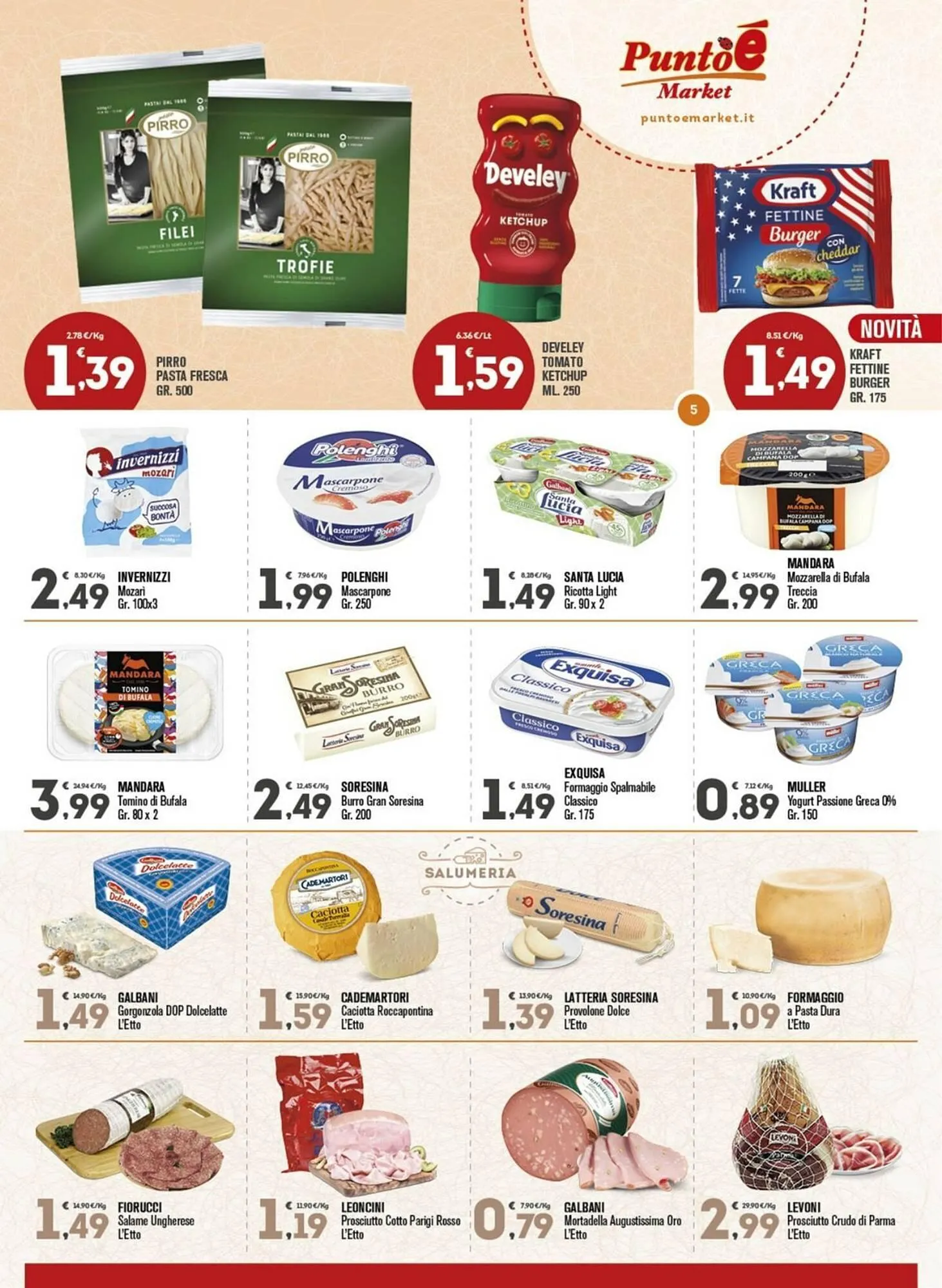 Volantino Punto é market da 27 ottobre a 9 novembre di 2025 - Pagina del volantino 5