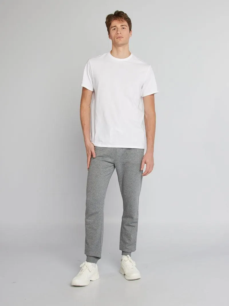 Joggers in tessuto felpato - L38 - GRIGIO